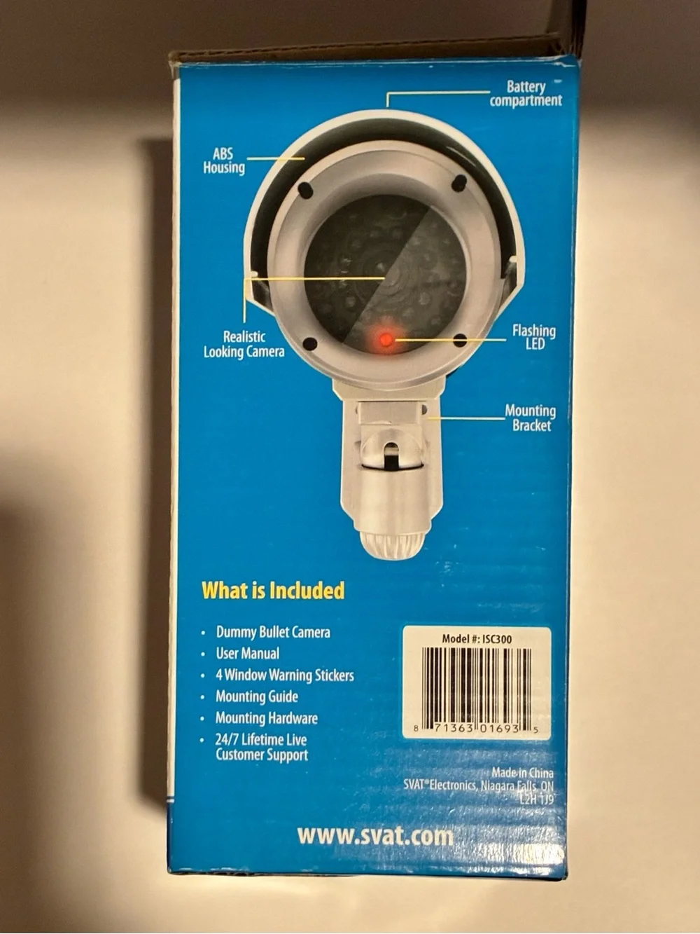 NWT Imitation Security Cameras with Flashing Red LED, (3)